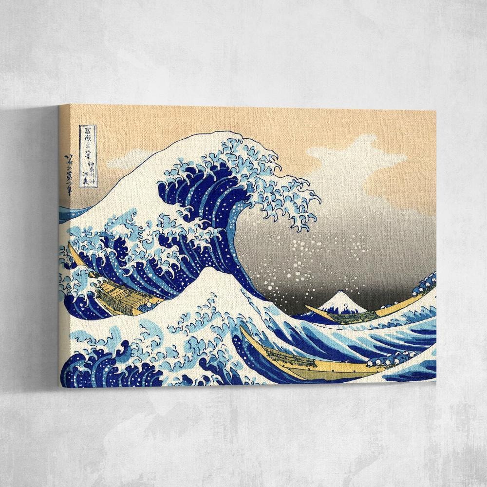 The Great Wave off Kanagawa Japanese Canvas Wall Art Various Sizes - Giftlab