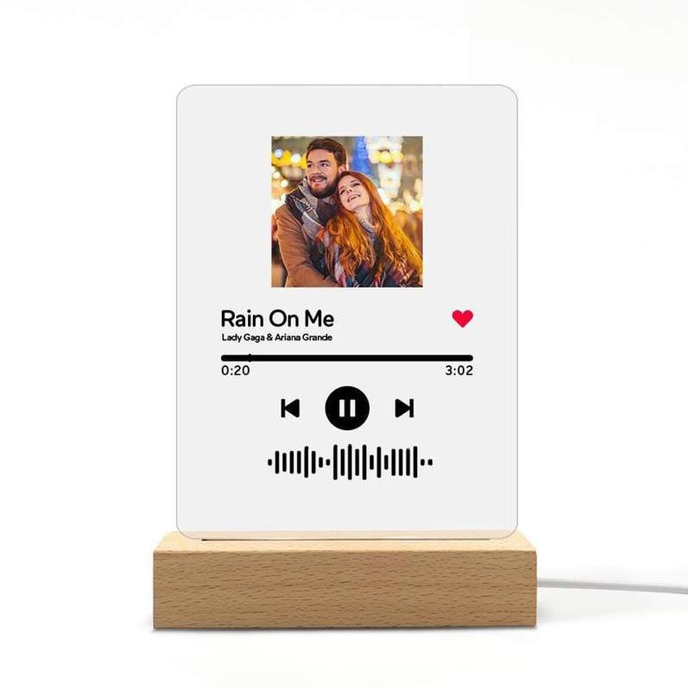 Custom Music Code Plaque Lamp Anniversary Gifts Custom Valentines Day Gifts - Giftlab