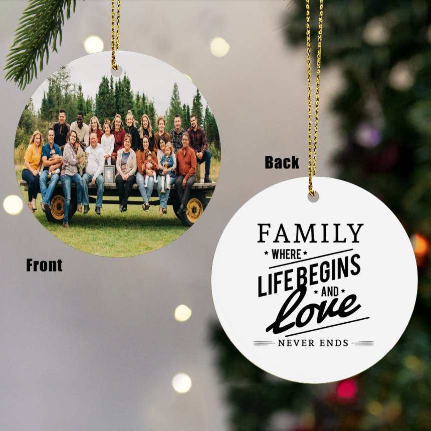 Personalized Christmas Ornaments, Custom Photo Ornament for Christmas 2025