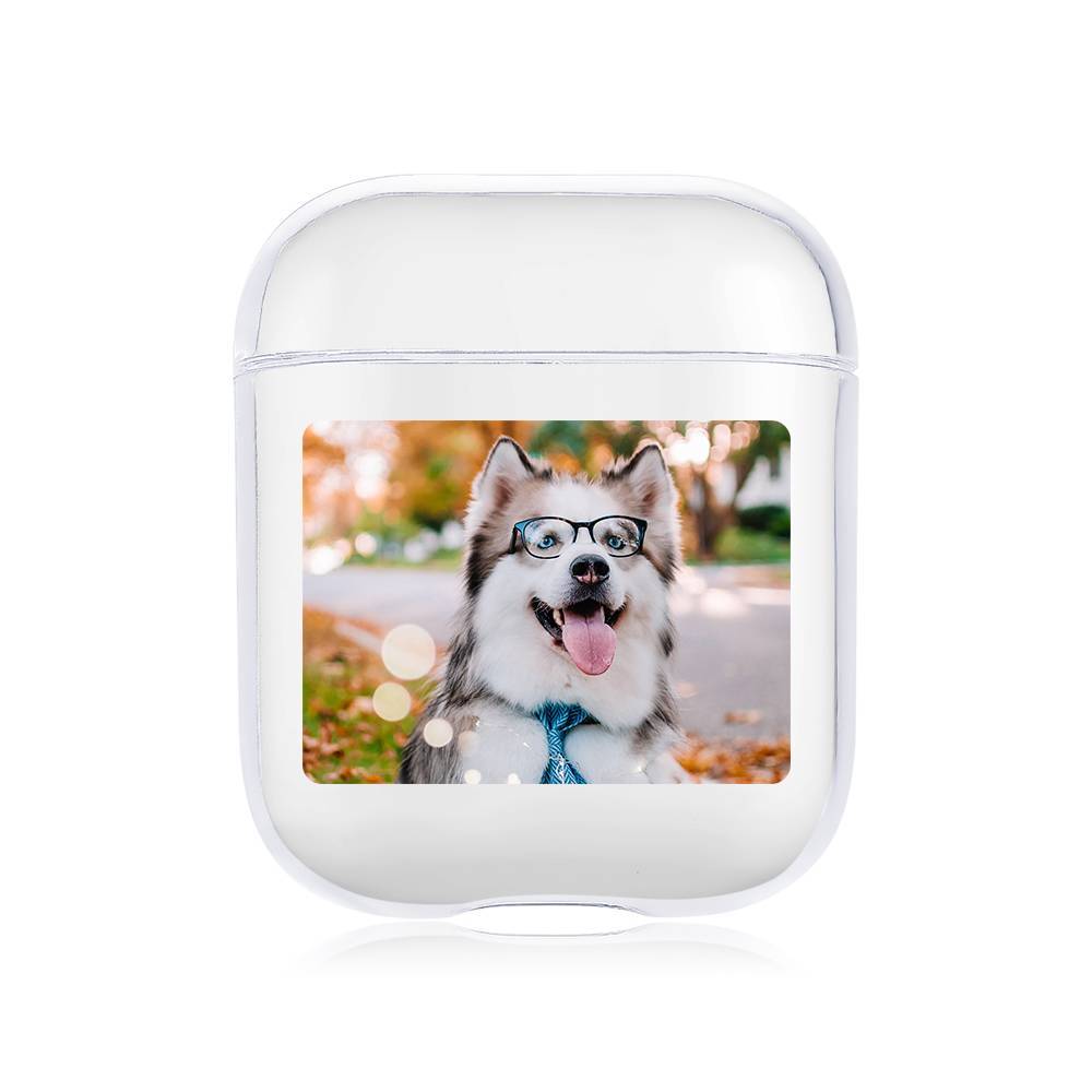 Custom Photo Earphone Case for AirPods Lovely Dog - Transparent - Giftlab