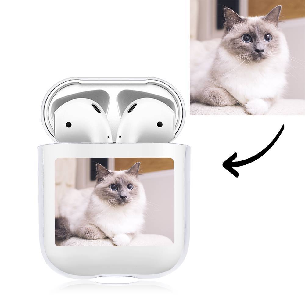 Custom Photo Earphone Case for AirPods Cat - Transparent - Giftlab