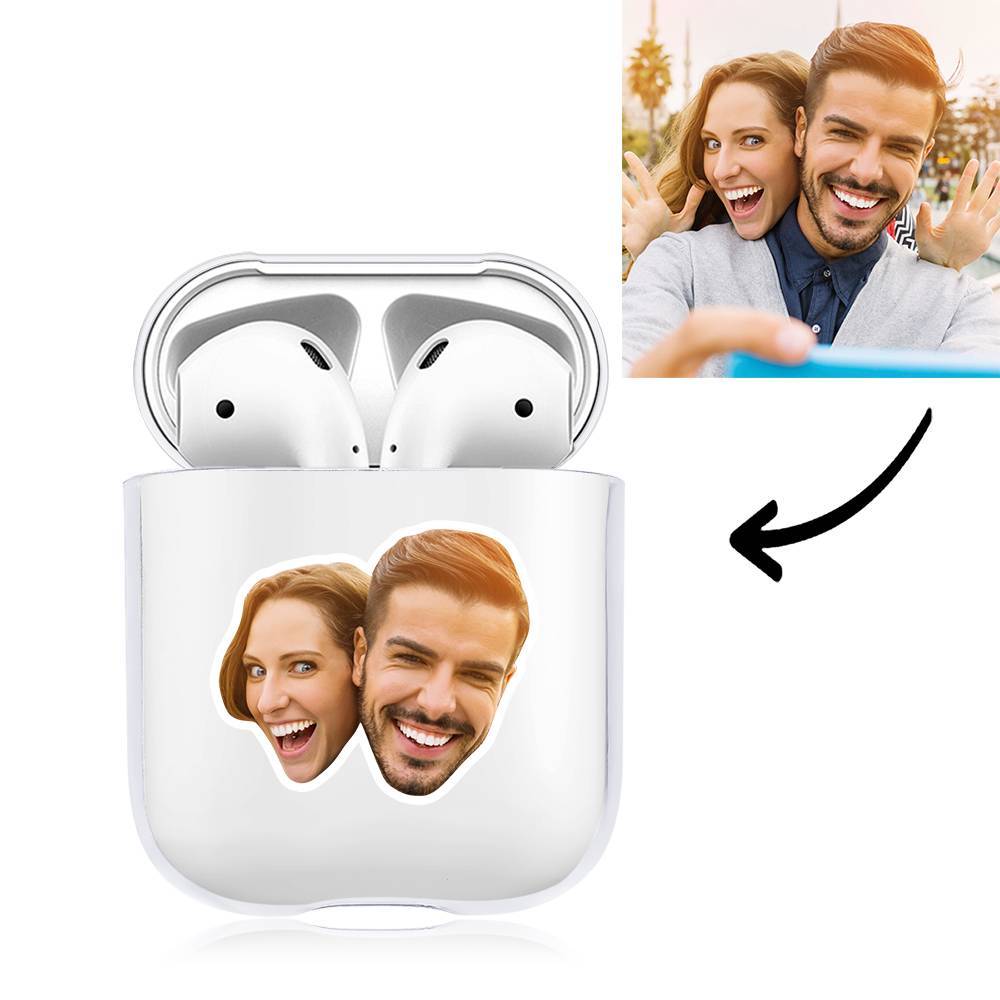 Custom Photo Earphone Case for AirPods Couple's Gift Transparent - Avatar - Giftlab