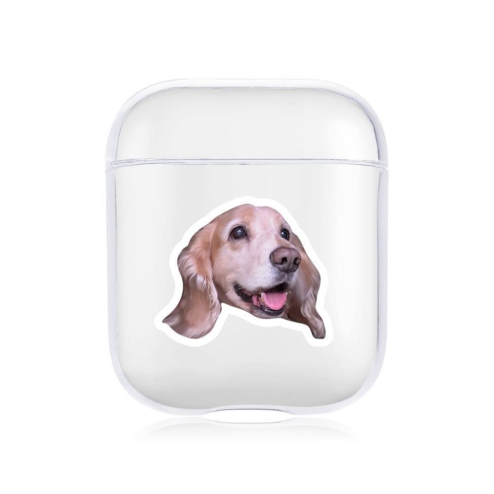 Custom Photo Earphone Case for AirPods Lovely Dog Transparent - Avatar - Giftlab