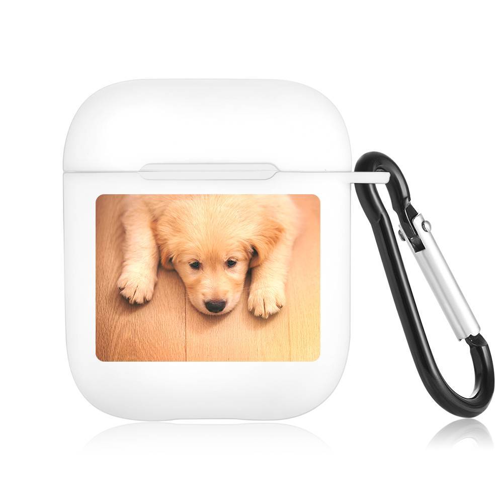 Custom Photo Earphone Case for AirPods Lovely Dog - White - Giftlab