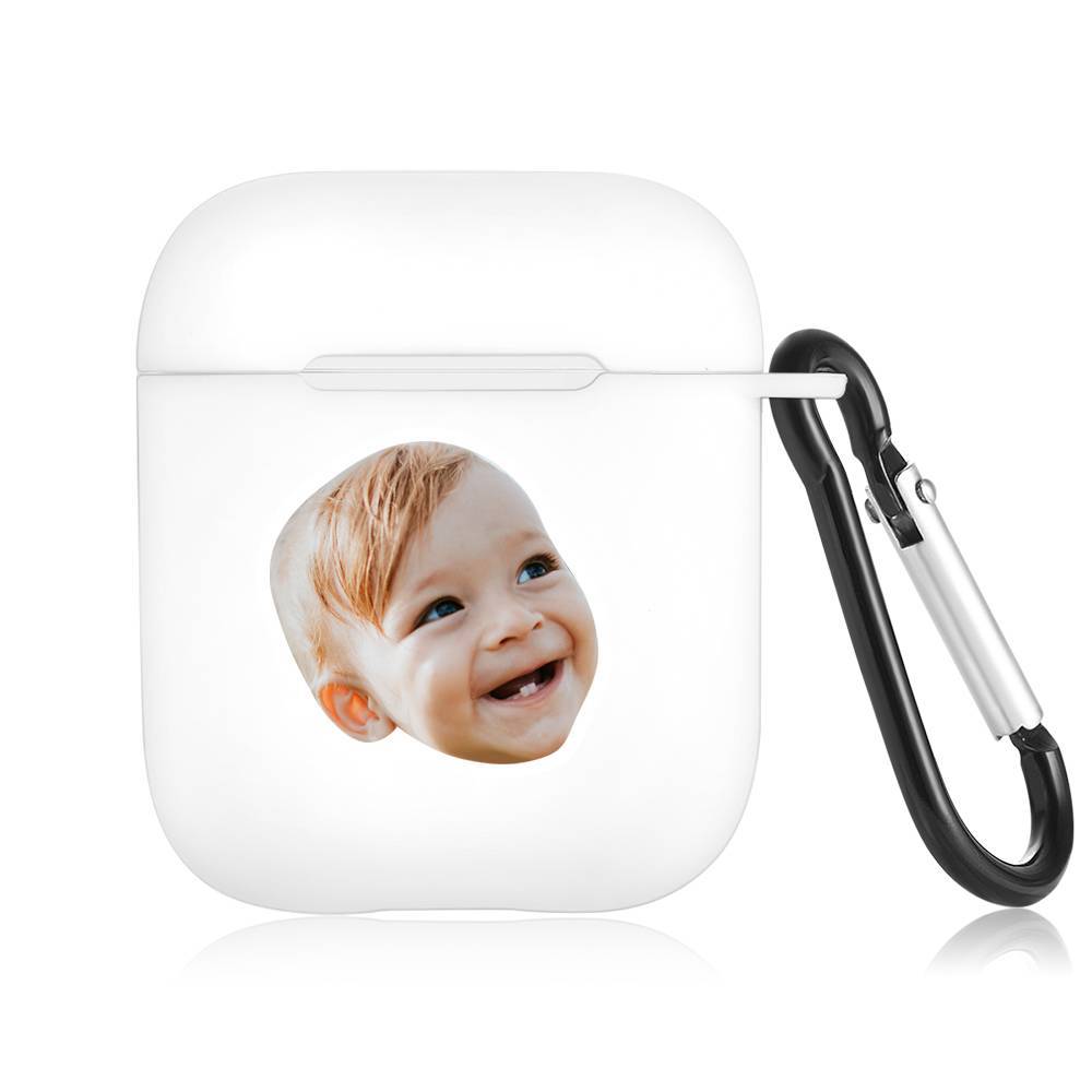 Custom Photo Earphone Case for AirPods Baby White, Earphone Cover Protective Cover - Avatar - Giftlab