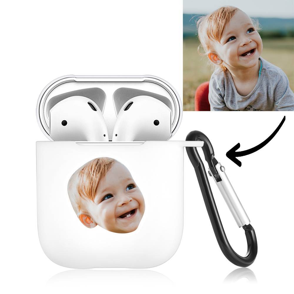 Custom Photo Earphone Case for AirPods Baby White, Earphone Cover Protective Cover - Avatar - Giftlab