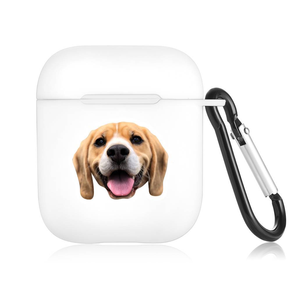 Custom Photo Earphone Case for AirPods Lovely Dog White, Earphone Cover Protective Cover - Avatar - Giftlab