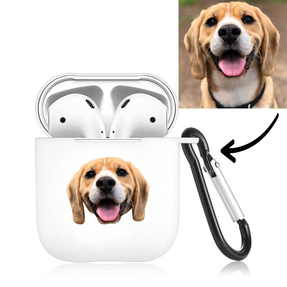 Custom Photo Earphone Case for AirPods Lovely Dog White, Earphone Cover Protective Cover - Avatar - Giftlab
