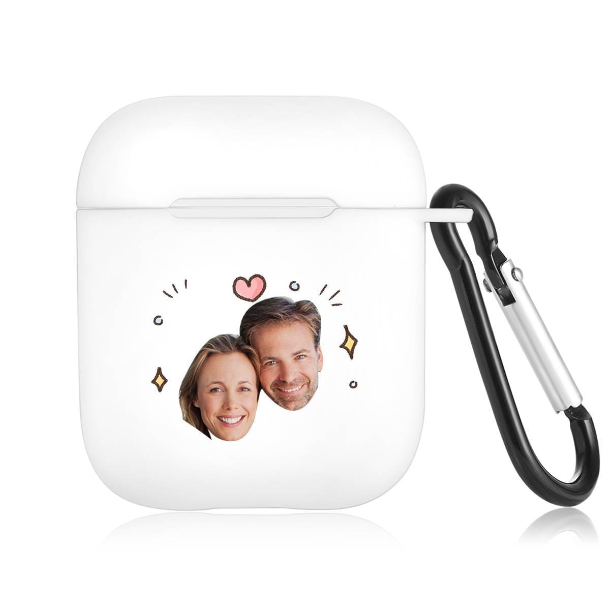 Custom Photo Earphone Case for AirPods Couple's Keepsake Gift White - Avatar - Giftlab