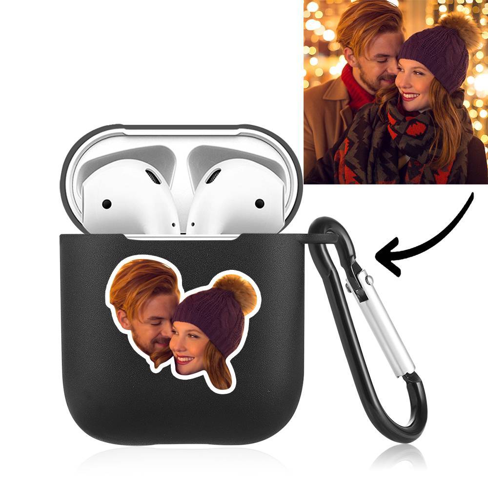 Custom Photo Earphone Case for AirPods Couple's Gift Black - Avatar - Giftlab