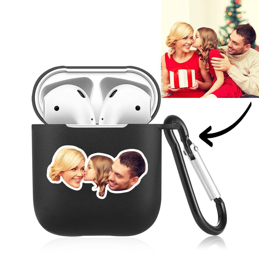 Custom Photo Earphone Case for AirPods Happy Family Black - Avatar - Giftlab