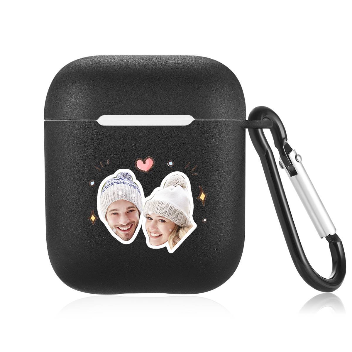 Custom Photo Earphone Case for AirPods Couple's Keepsake Gift Black - Avatar - Giftlab