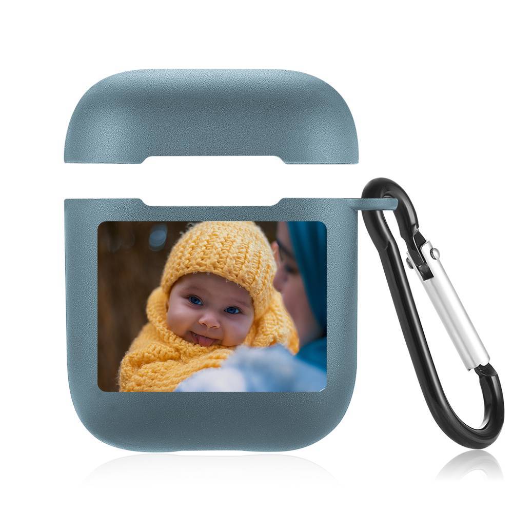 Custom Photo Airpods Case Earphone Case Blue - Giftlab