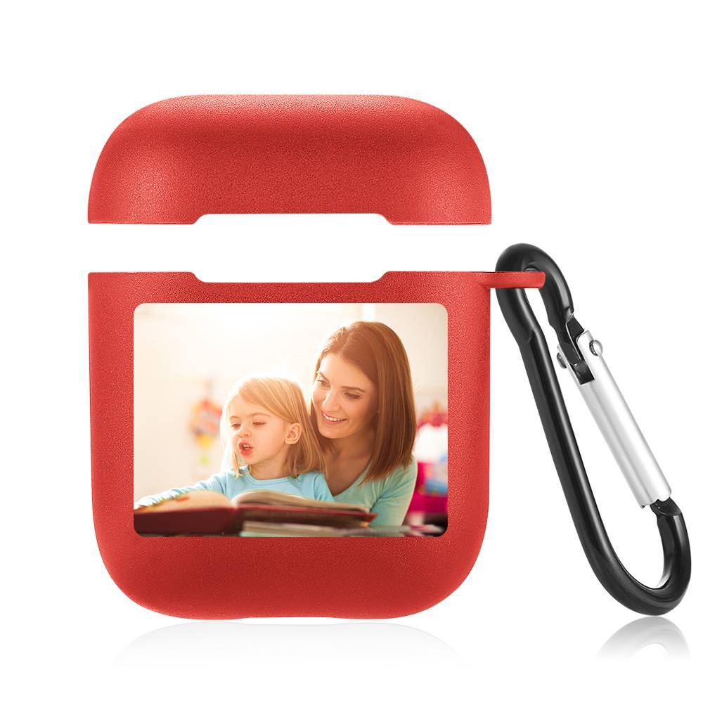Custom Photo Airpods Case Earphone Case Red - Giftlab