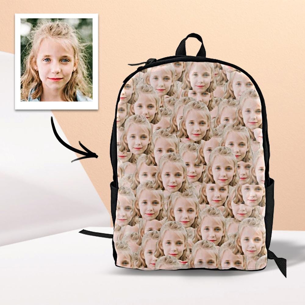 Personalized Backpack With Face First Day Of School Gifts - Giftlab