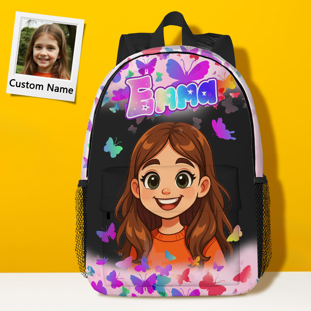 Custom Backpack Black Girl,Custom Name School Backpacks Back To School Gift
