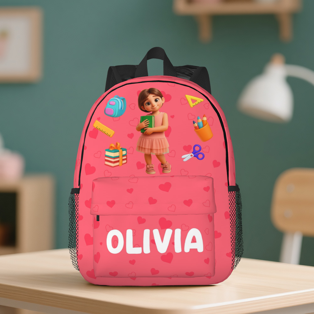 Custom Photo Kids Backpack Personalized Back To School Gifts For Kids