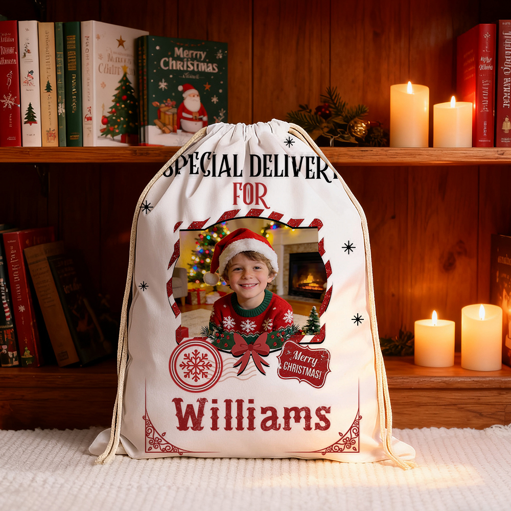 Special Delivery Christmas Gift Sack Custom Santa Sack Christmas Gift