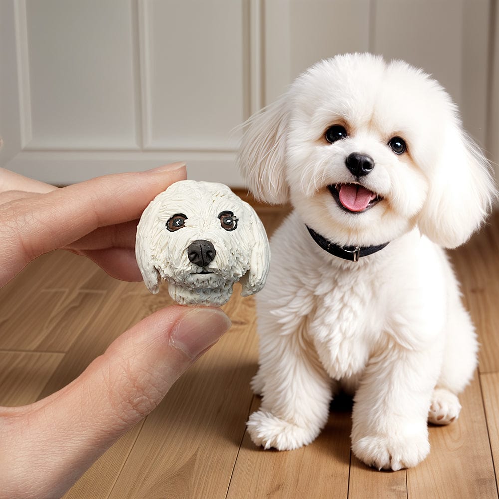 Custom Pet Brooch Handcrafted Personalized Clay Brooch for Pet Lovers - Giftlab