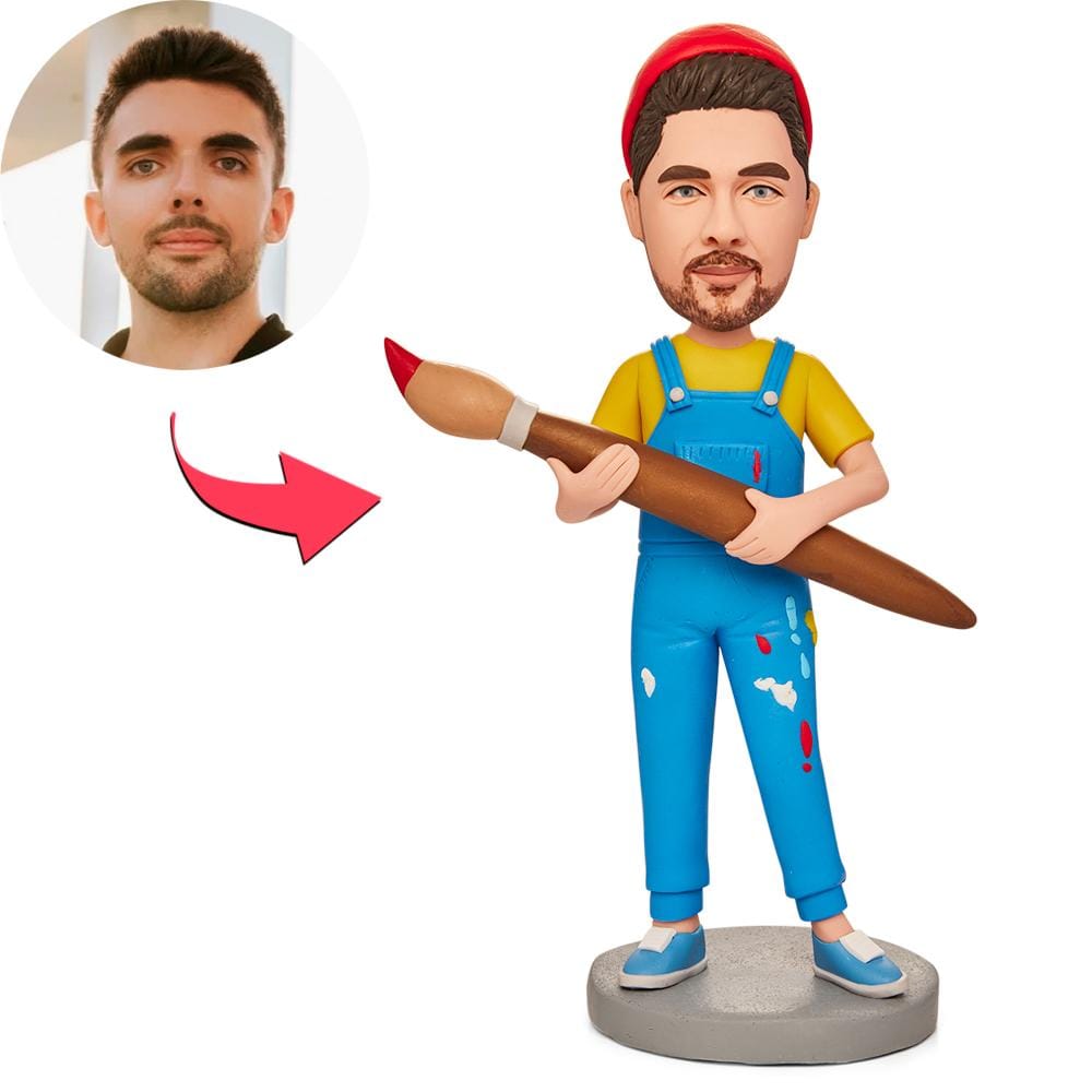 Personalized Bobble Head With Engraved Text Gifts for Gifts for Painter Personalized Best Friend Gifts Birthday Gifts Graduation Gifts - Giftlab