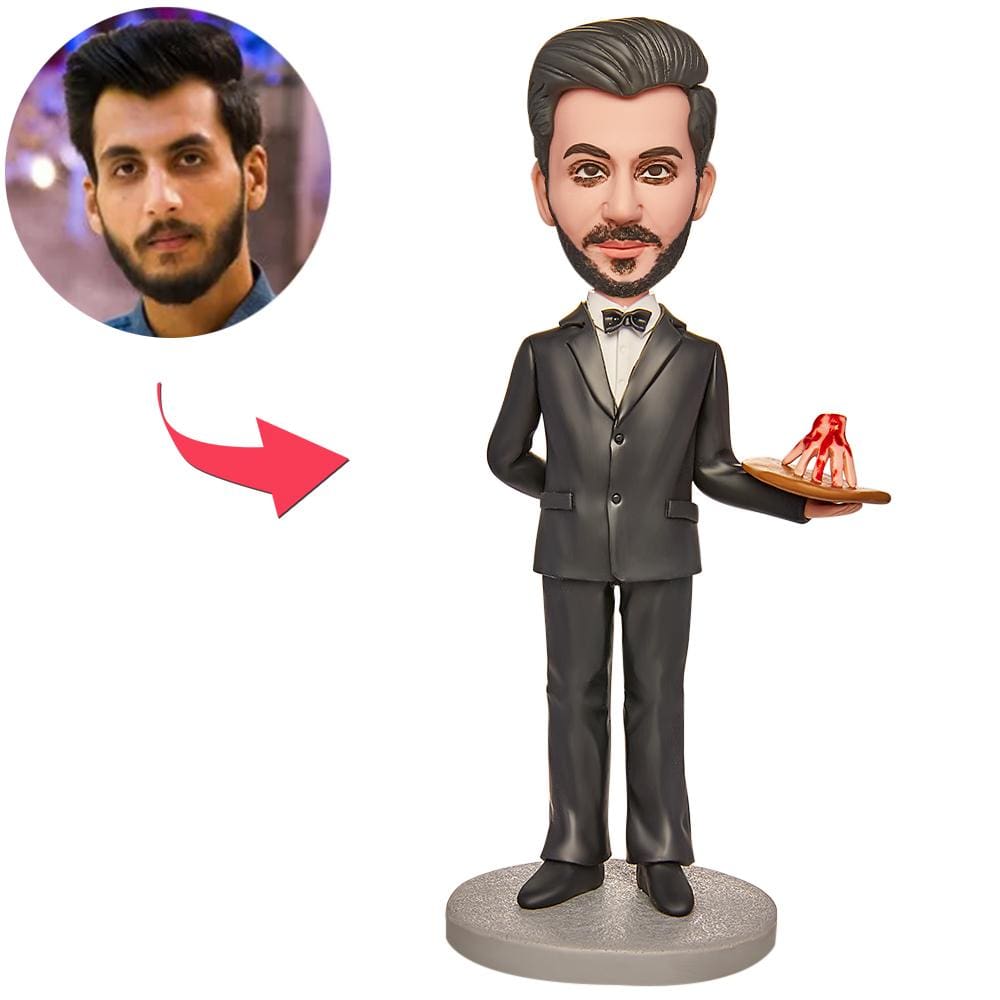 Custom Bobblehead with Engraved Text Halloween Gifts Terrorist Housekeeper - Giftlab