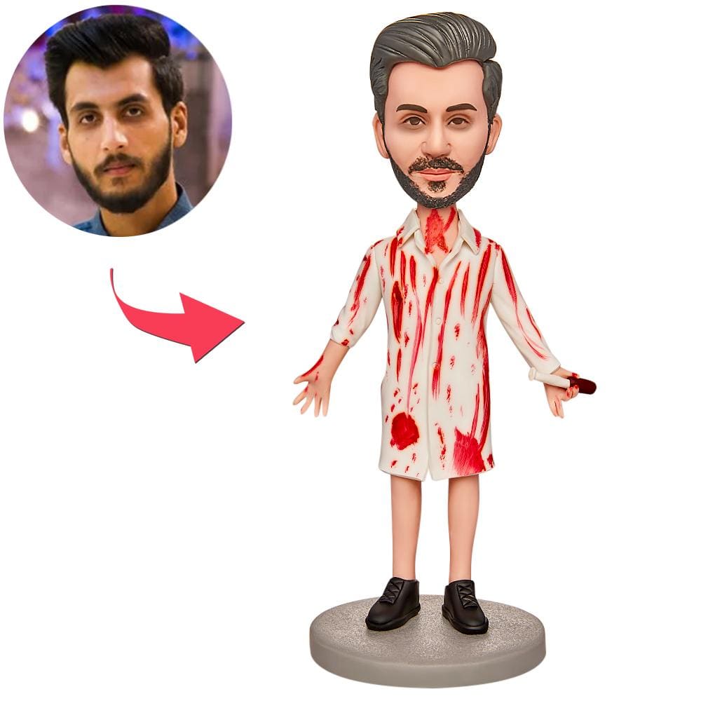 Custom Bobblehead Halloween Gifts Crazy Doctor - Giftlab