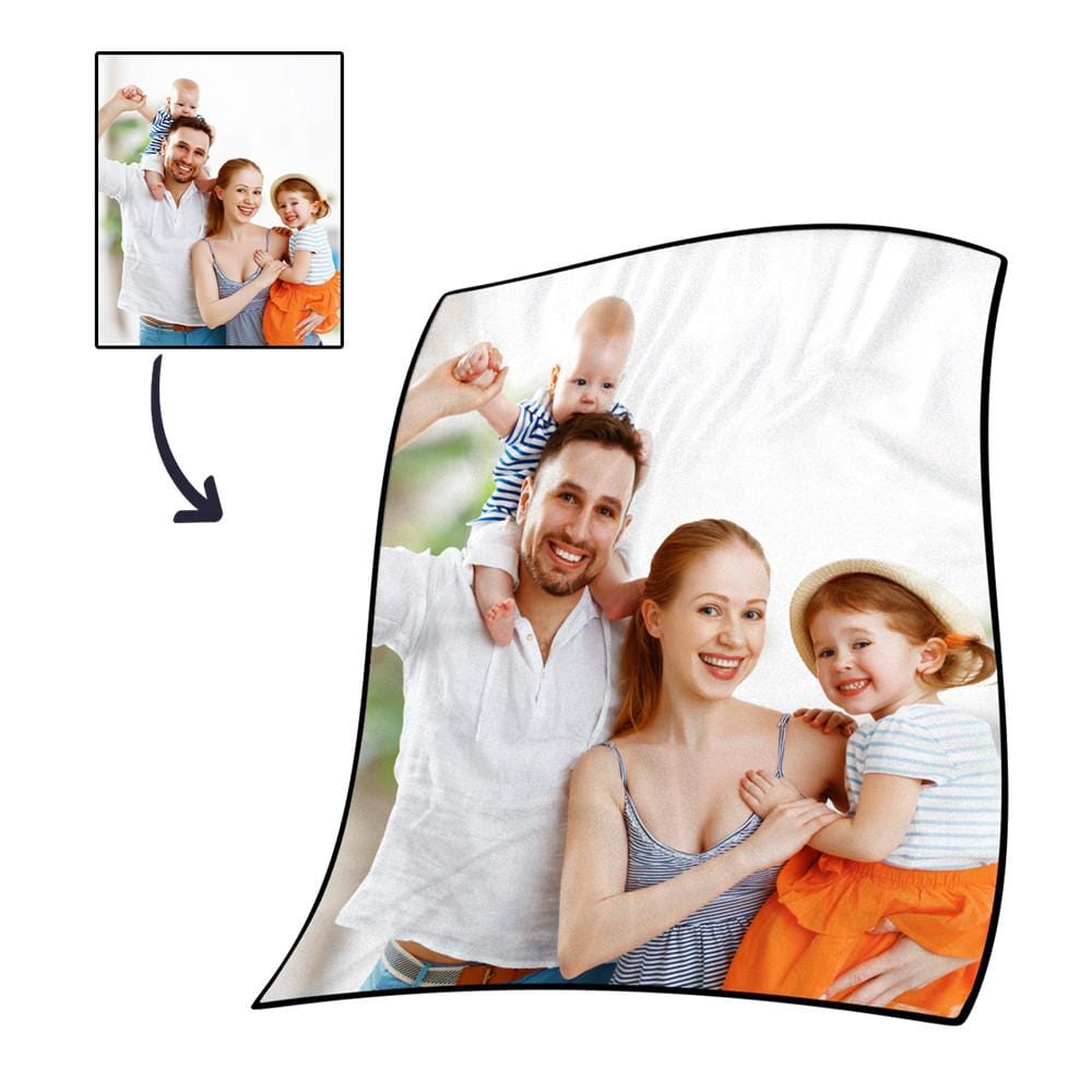 Custom Blanket Fleece Blanket Gift for Father - Giftlab