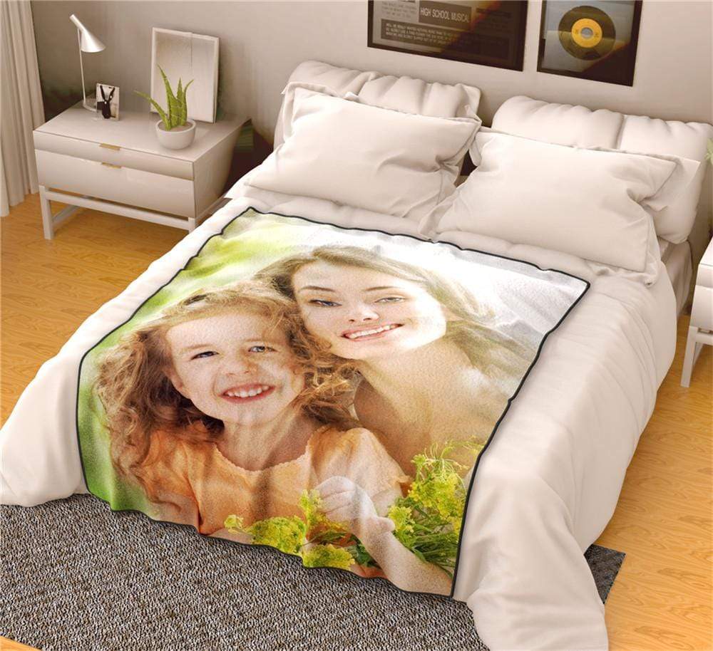 Photo Blanket Fleece Blanket Family Gifts for Grandpa - Giftlab