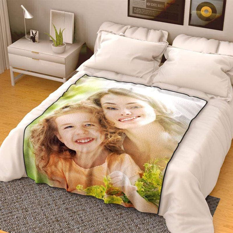 Blanket with Picture Best Gift for Mom Fleece Blanket - Giftlab