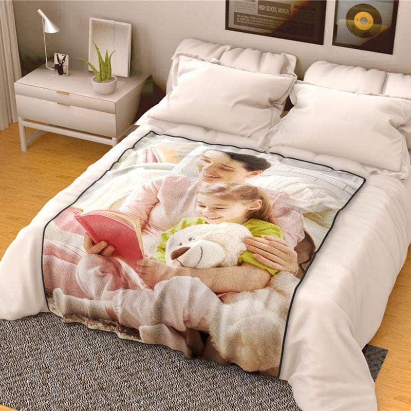 Personalized Blanket Fleece Blanket Gift for Mother - Giftlab