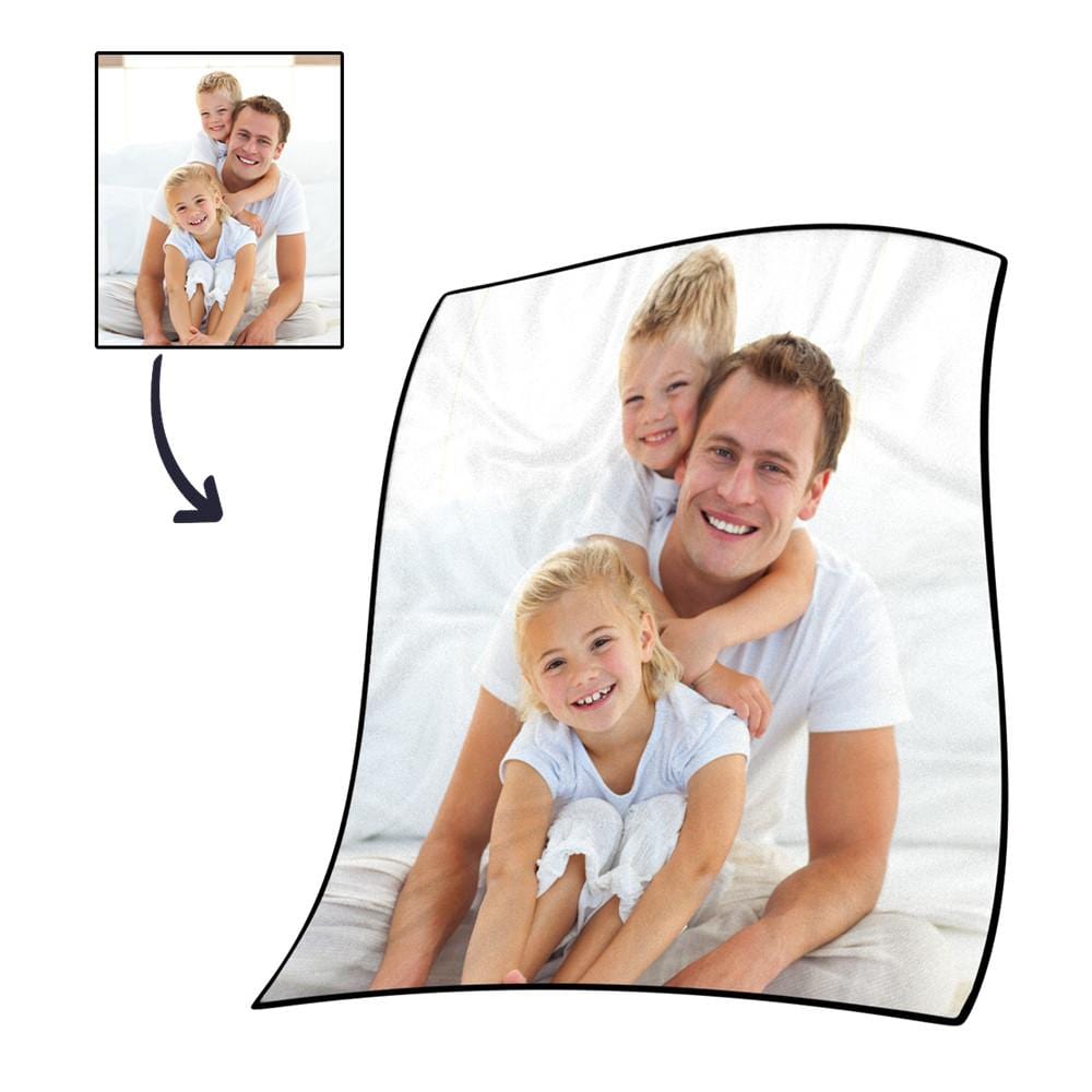 Personalized Photo Fleece Blanket for Family Unique Gifts - Giftlab