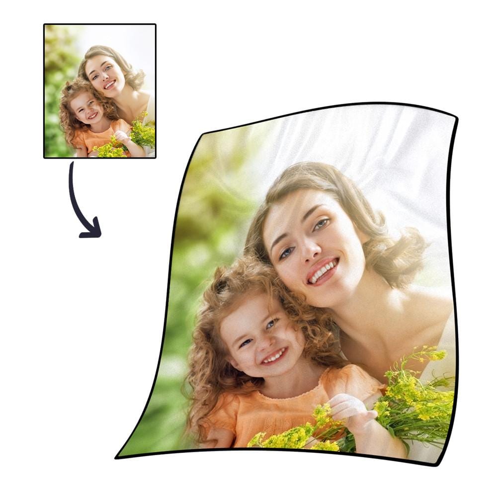 Blanket with Picture Best Gift for Mom Fleece Blanket - Giftlab