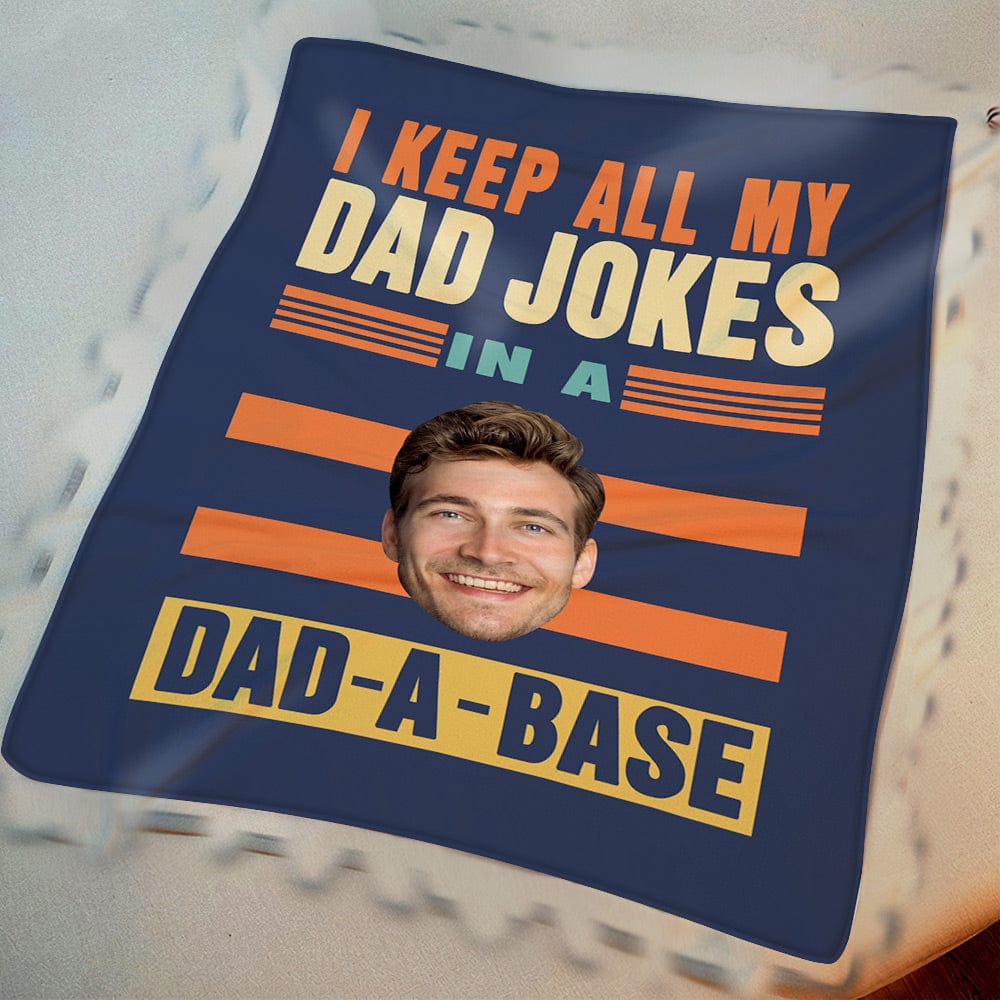 Custom Face Blanket Personalized Blanket for Dad Father's Day Blanket Gift - Giftlab