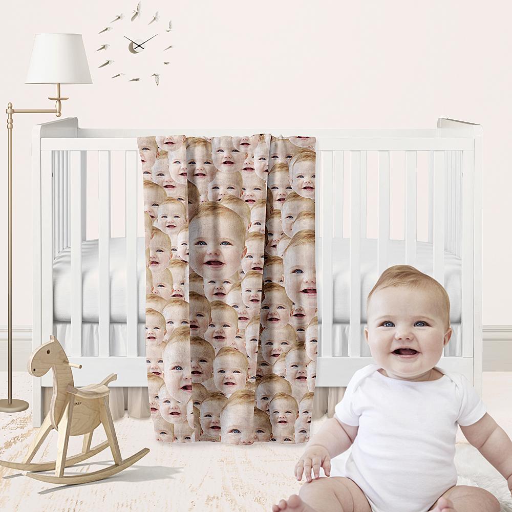 Custom Face Mash Blankets Personalized Pet And Person Fleece Blanket - Giftlab