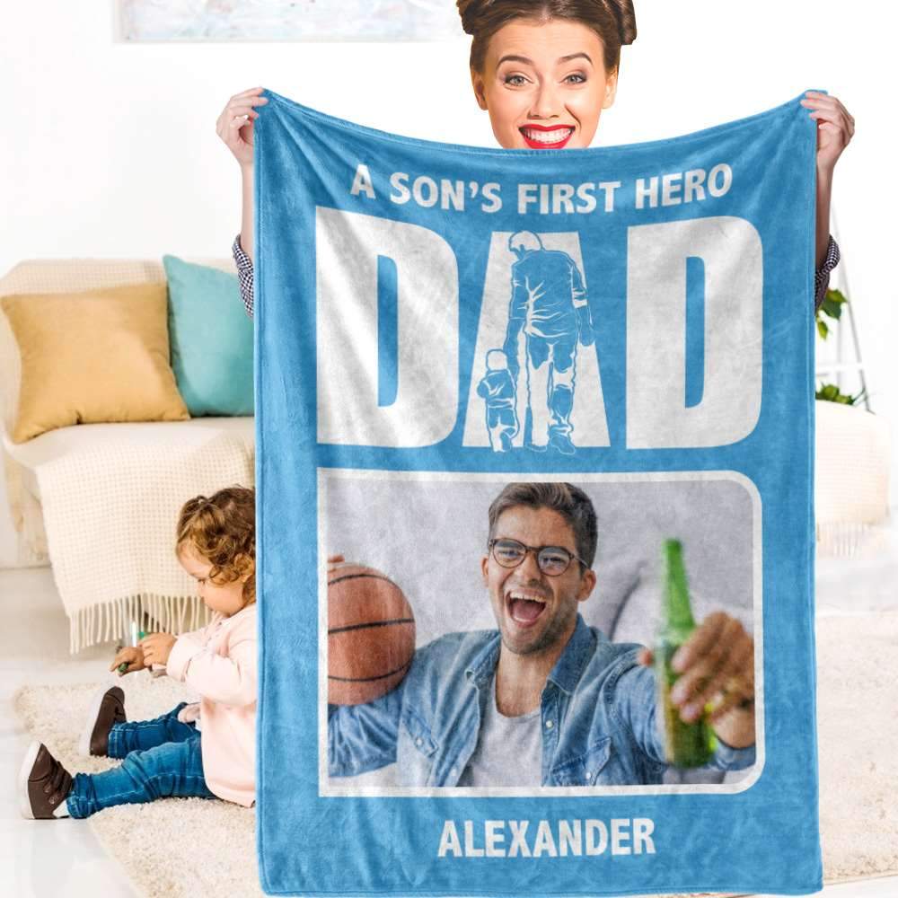 Father's Day Blankets Custom Blanket Best Fathers Day Gifts Gifts for Dad's Birthday - Giftlab
