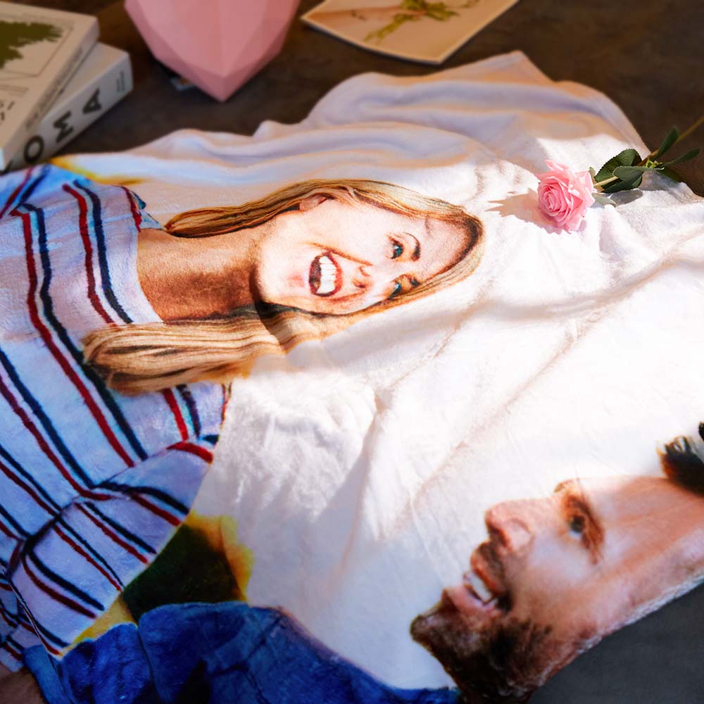 Custom Photo Blankets Personalized Photo Fleece Blanket Custom Blankets - Giftlab