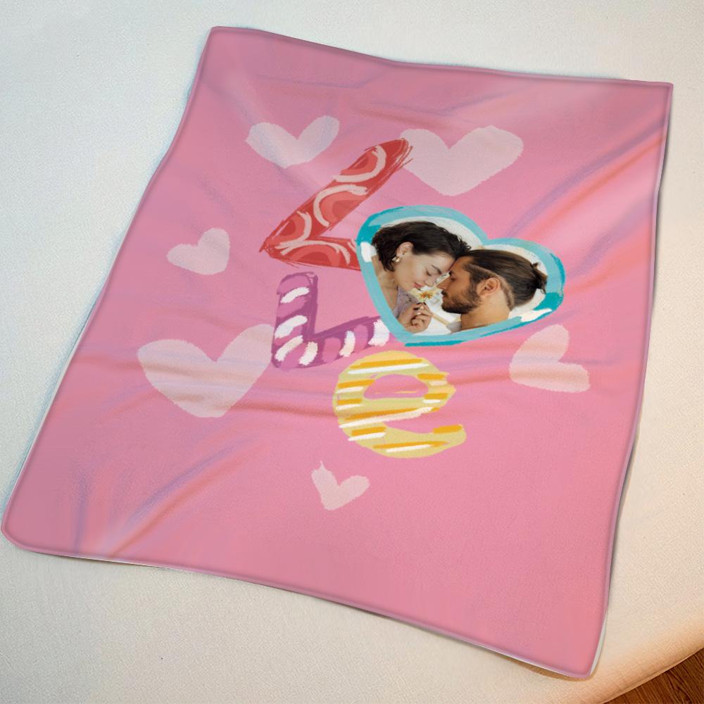 Cutsom Photo Blanket Anniversary Gifts for Him - Giftlab