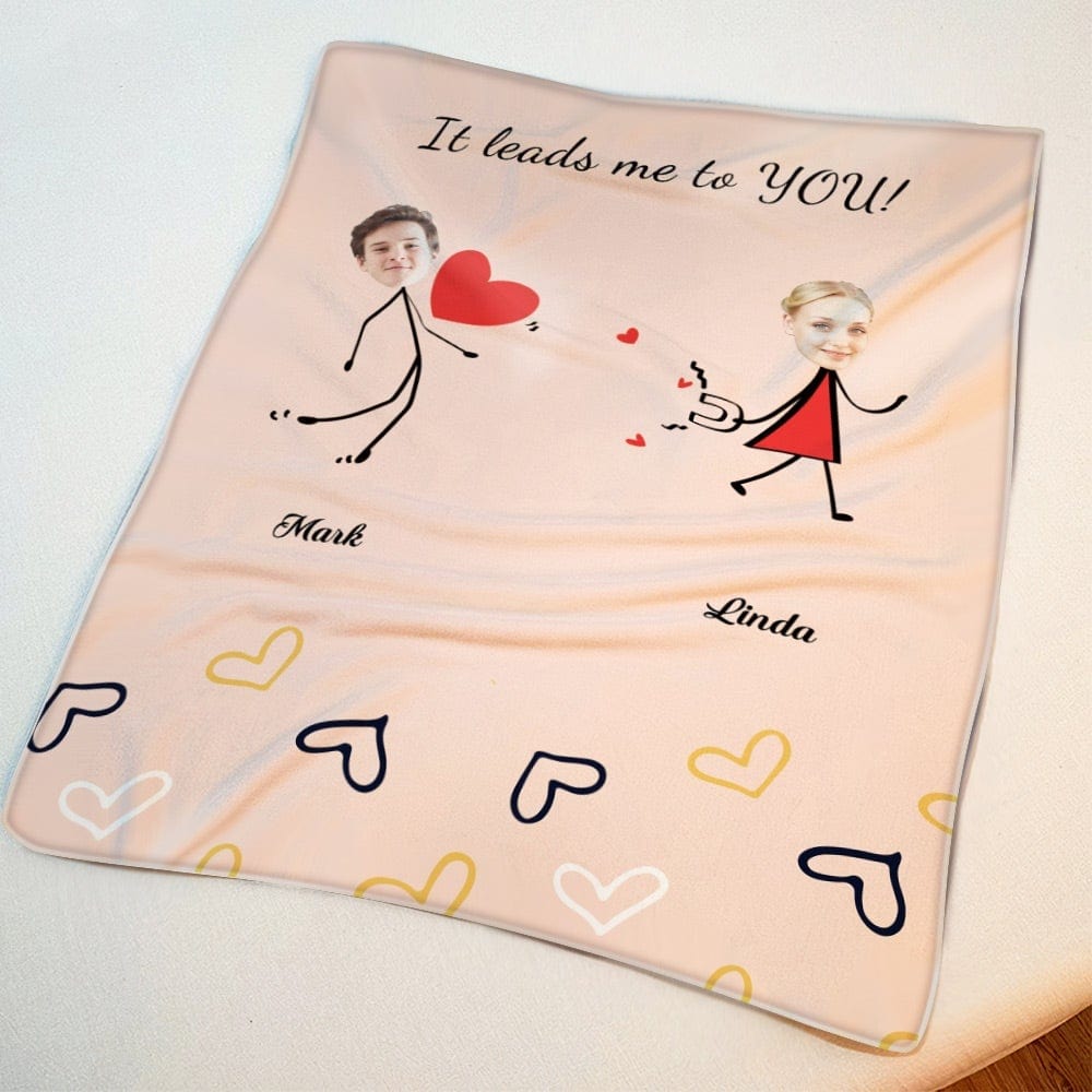 Valentines Blanket Custom Photo Blanket Valentine's Day Gift For Her - Giftlab