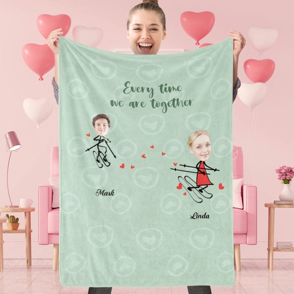 Valentine's Day Blanket Cutom Blanket With Pictures Valentines Gift For Couple - Giftlab