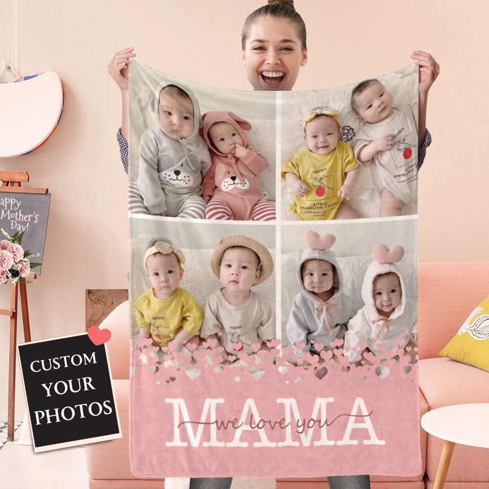Personalized Blanket Mother's Day Gift -MAMA - Giftlab
