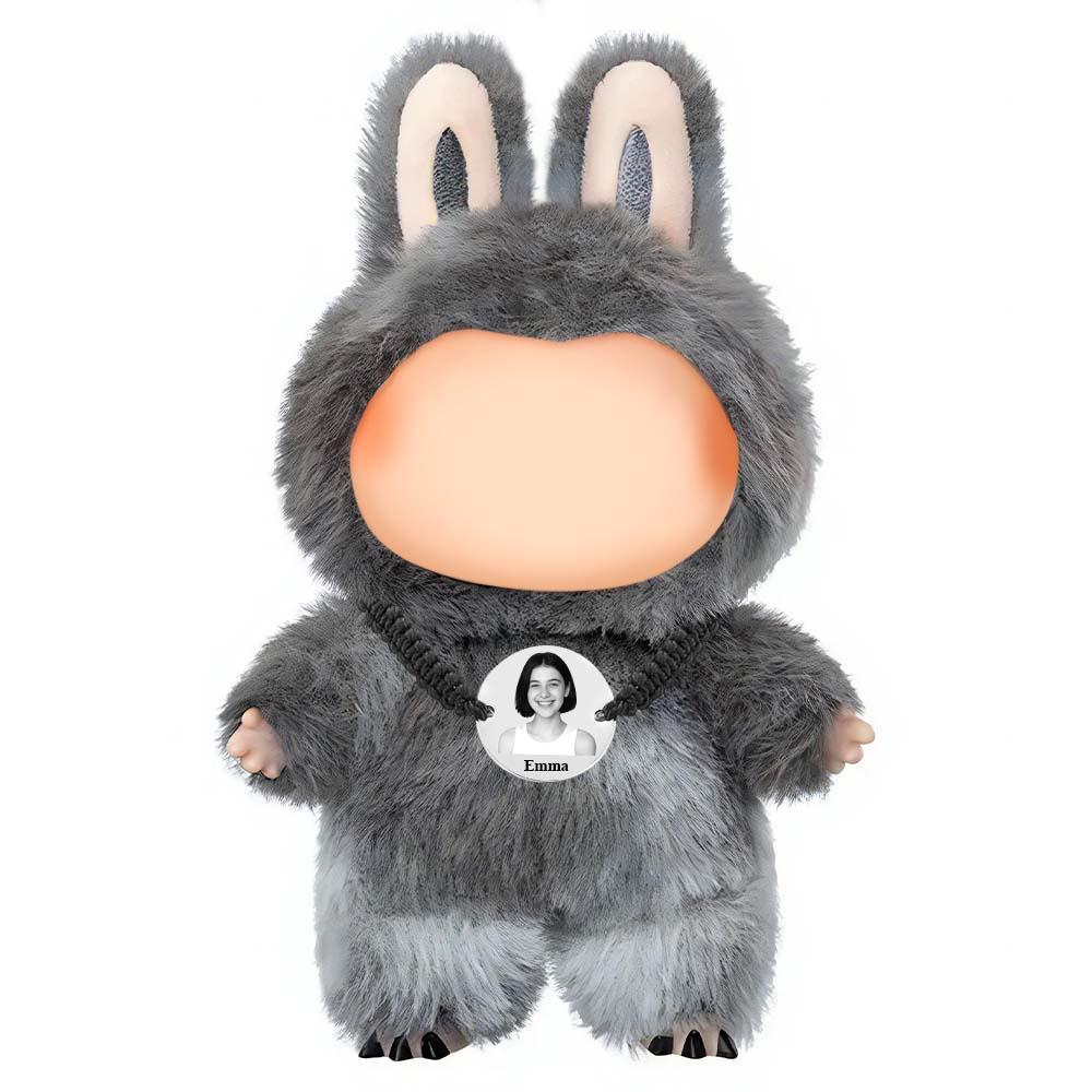 Custom Necklace for Labu Photo and Name Necklace Personalized Fashion Necklace Gift Monster Doll Necklace