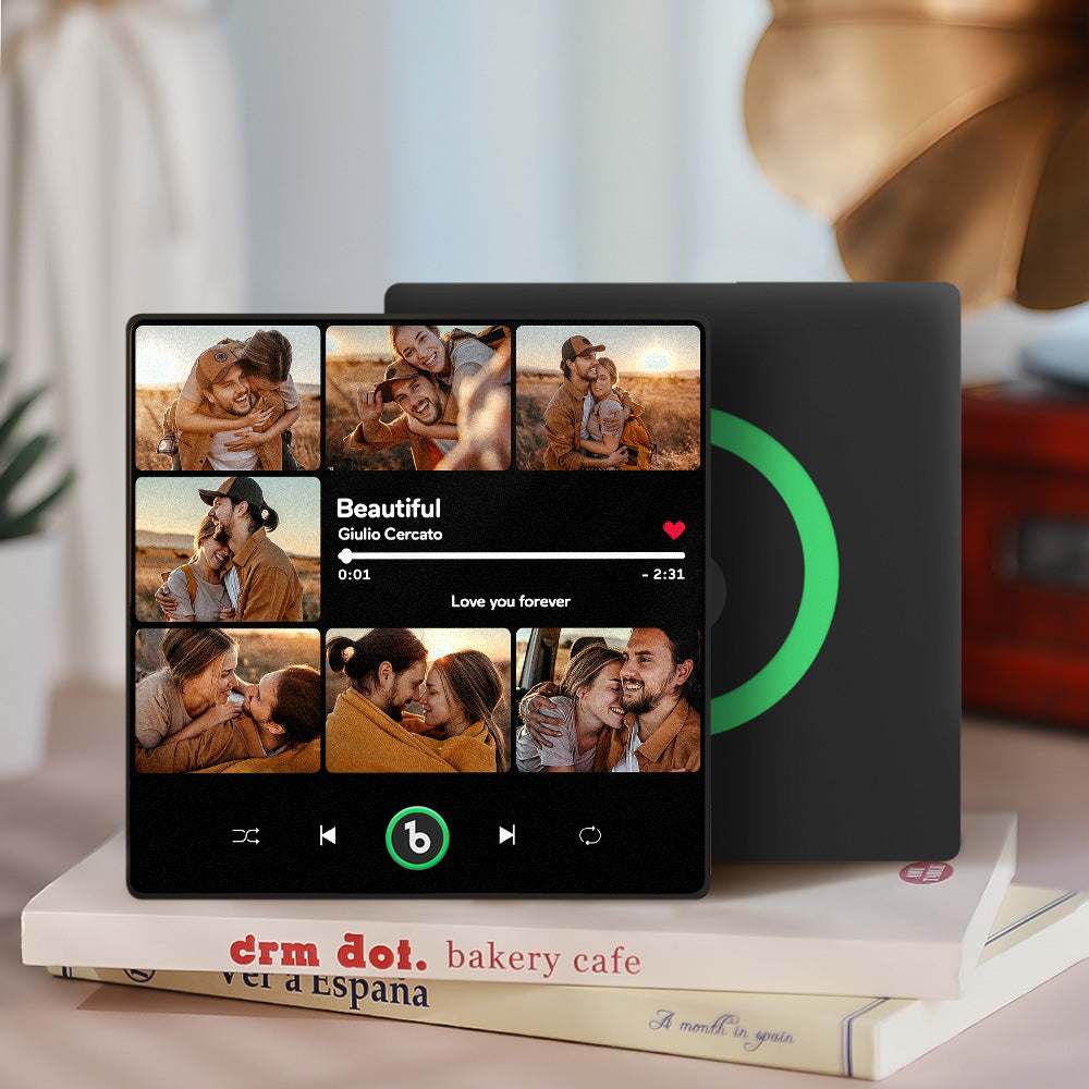 Kühlschrankmagnet Mit Musik Und Mehreren Fotos, Personalisiertes Jubiläumsgeschenk Für Paare - GiftLabde