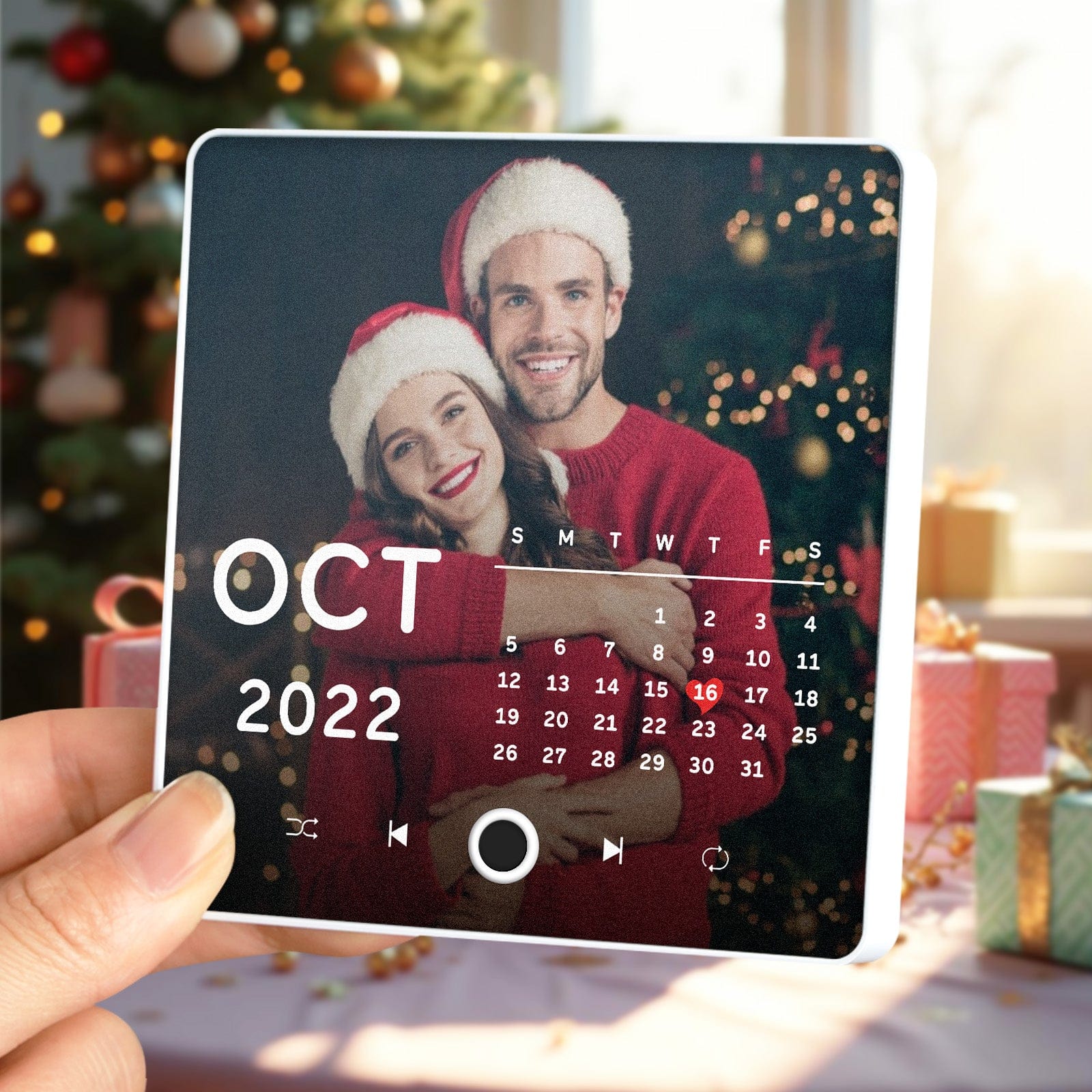 Personalized Photo Calendar Music Fridge Magnet Anniversary Gift Custom Music Magnets Can Play Songs Christmas Gifts - Giftlab