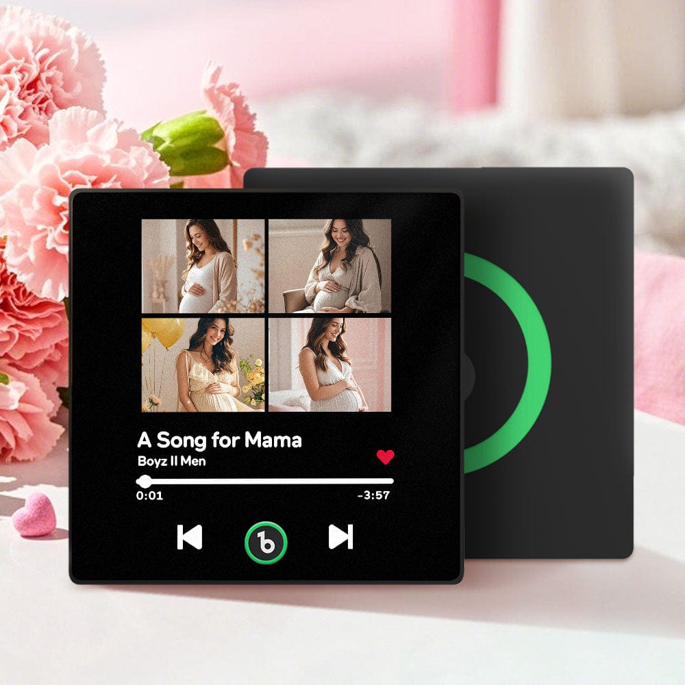 Personalised Music Fridge Magnet with 4 Photos FridgeBeats Mother's Day Gifts for Mum - GiftLab