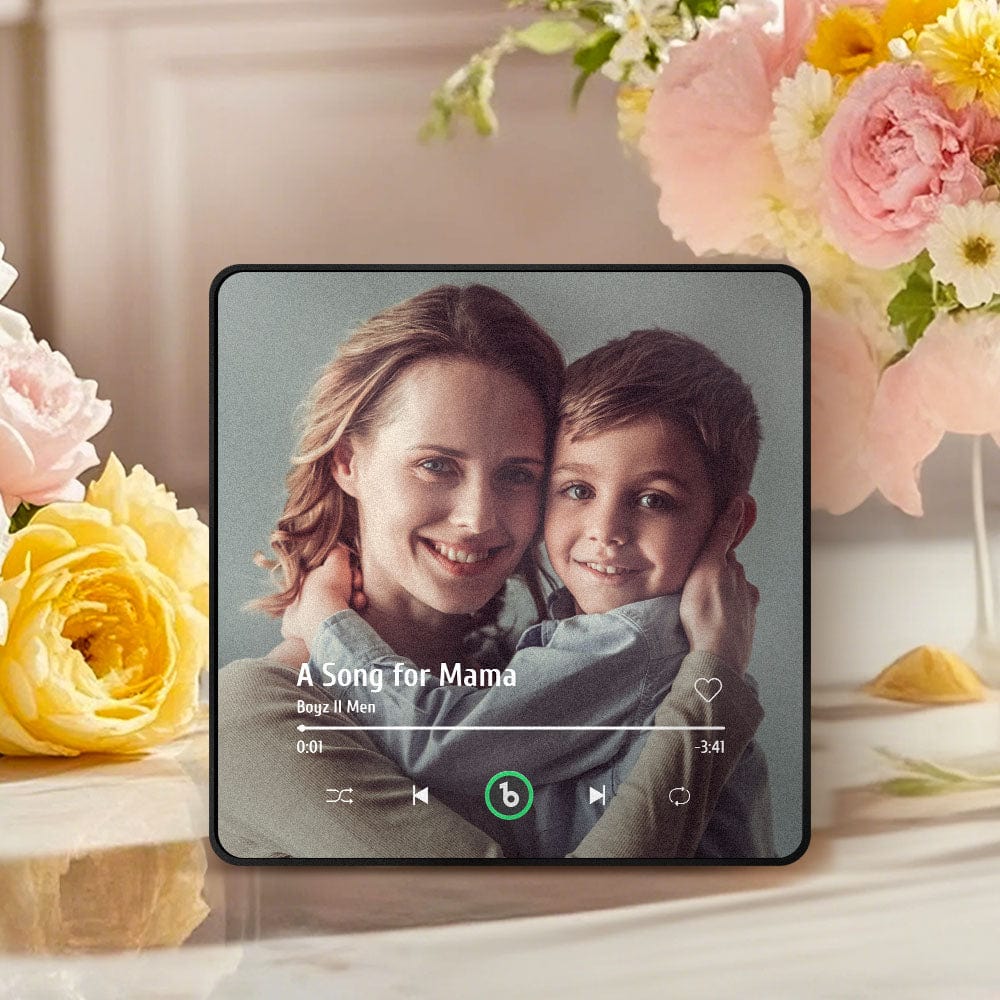 Custom Music And Photo Fridge Magnet That Plays Music Mother's Day Gifts - GiftLab