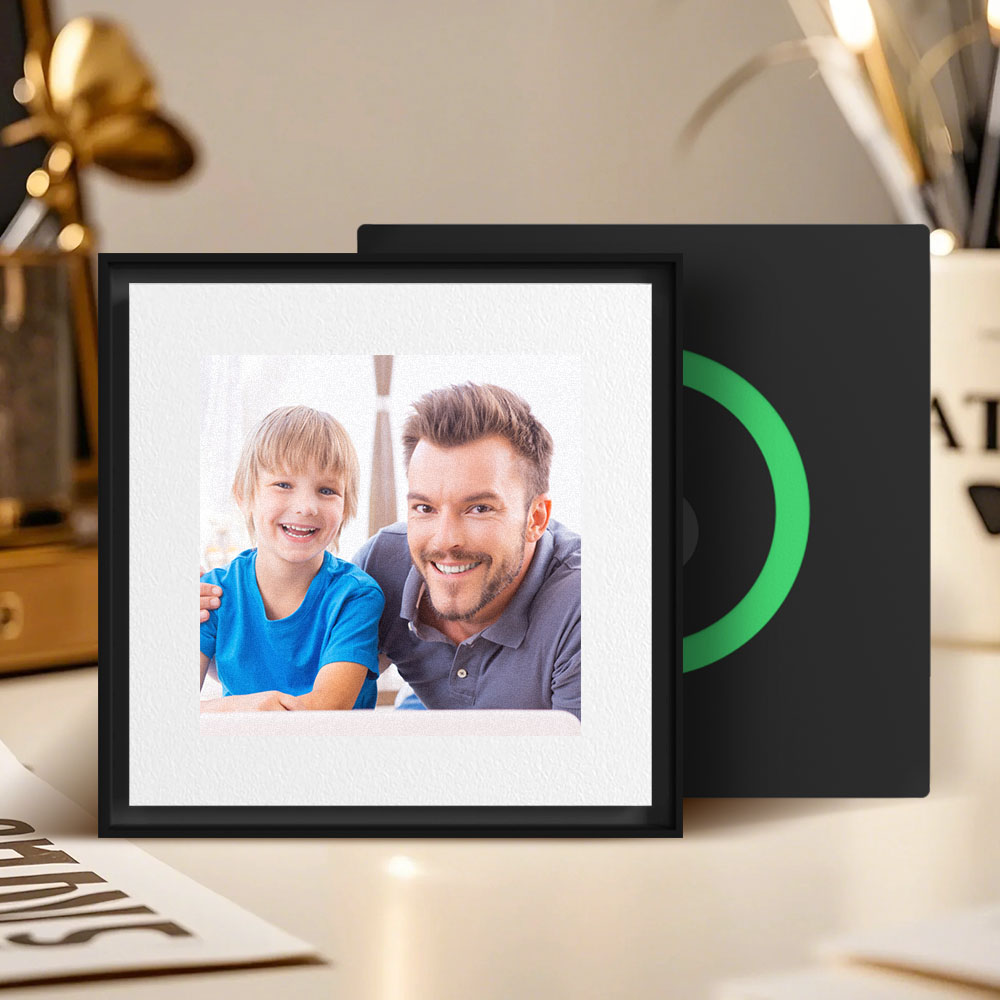 Custom Music & Photo Fridge Magnet Can Customize 1-6 Vinyl and Songs Father's Day Gift - Giftlab