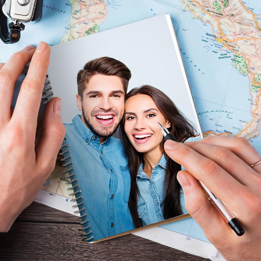 Photo Notebook Personalized Spiral Notebook Gifts For Couples 14*21CM - Giftlab
