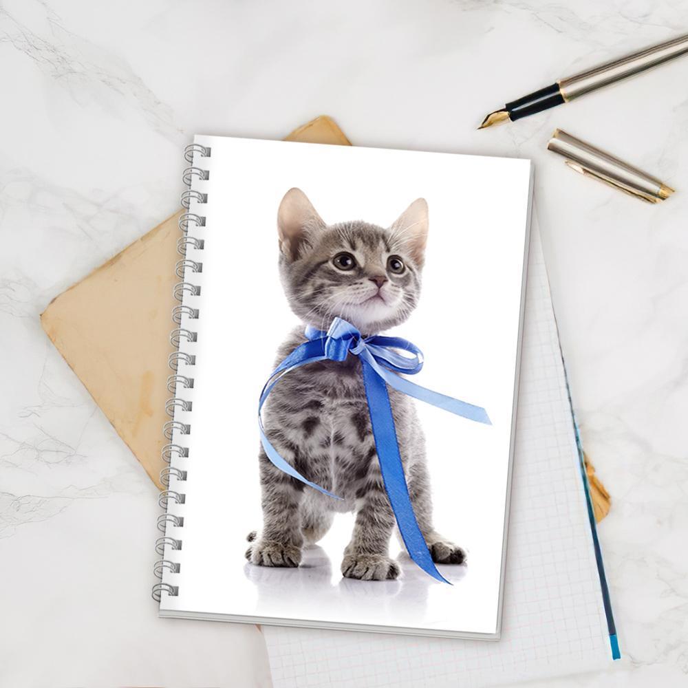 Custom Spiral Notebook With Photo Cat Gifts For Pet Lovers 14*21CM - Giftlab