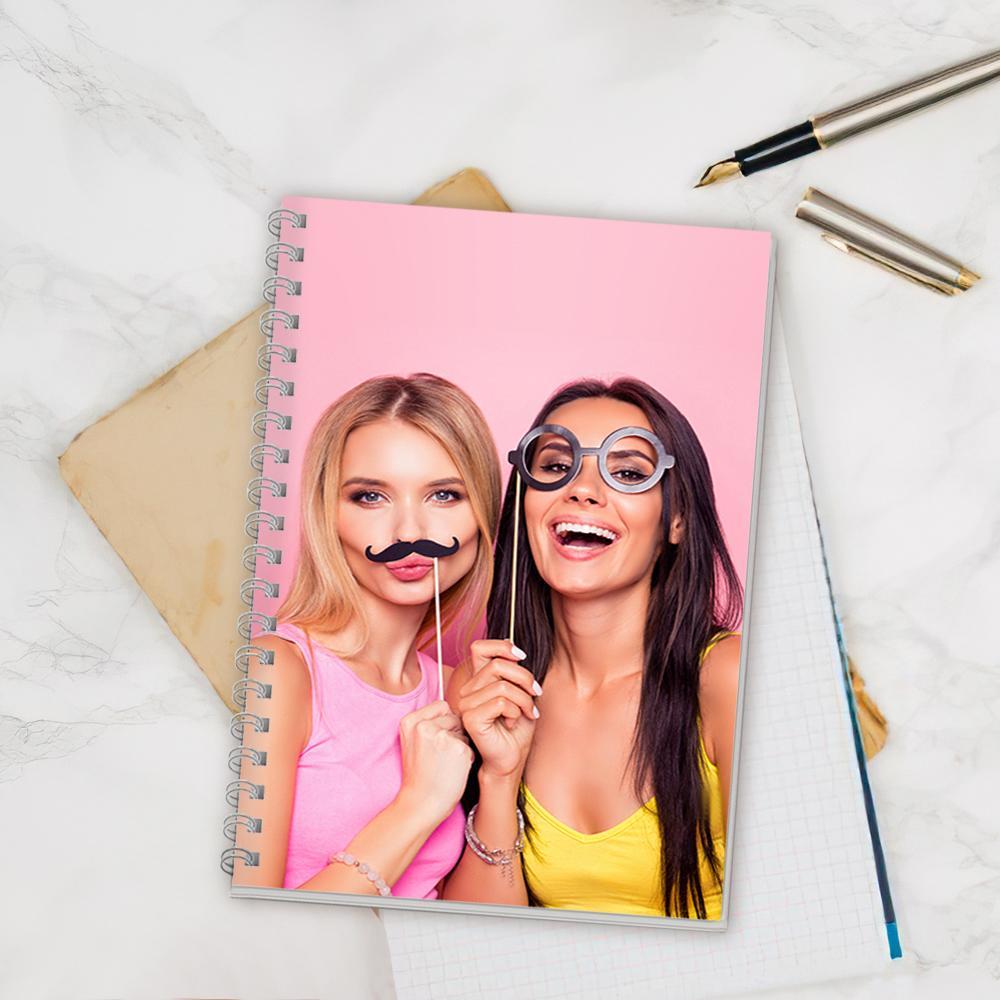 Custom Spiral Notebook With Photo Friend Gifts 14*21CM - Giftlab