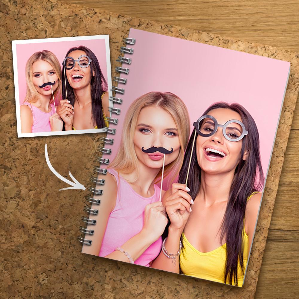 Custom Spiral Notebook With Photo Friend Gifts 14*21CM - Giftlab